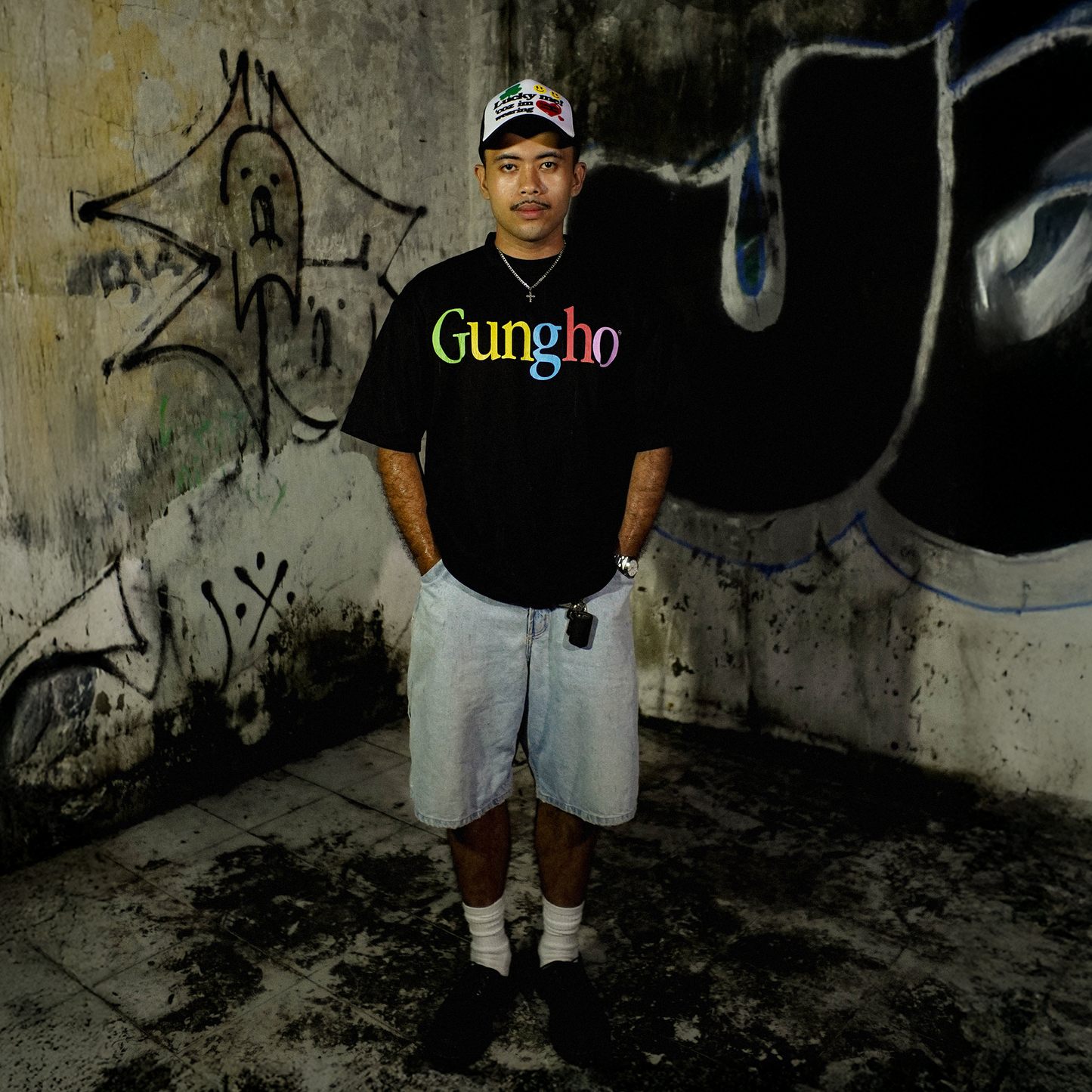 VINTAGE GUNGHO (BLACK)